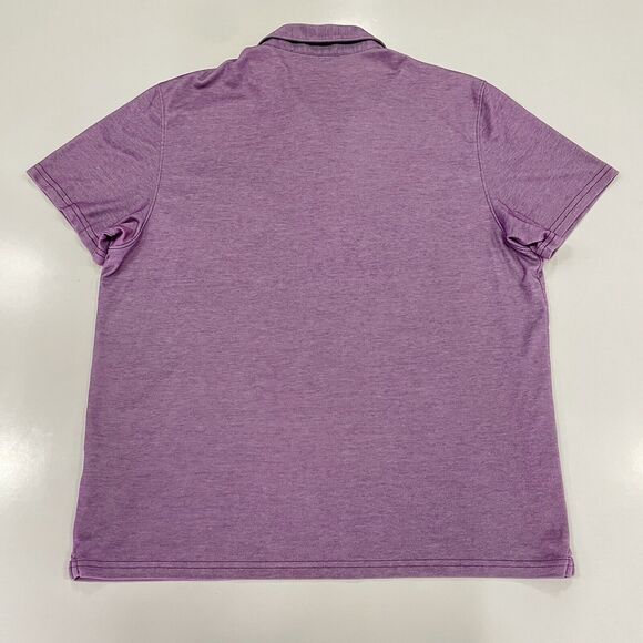 Zachary Prell Men's Short Sleeve Collared Polo Shirt Light Purple Size XL Peru - Picture 6 of 6